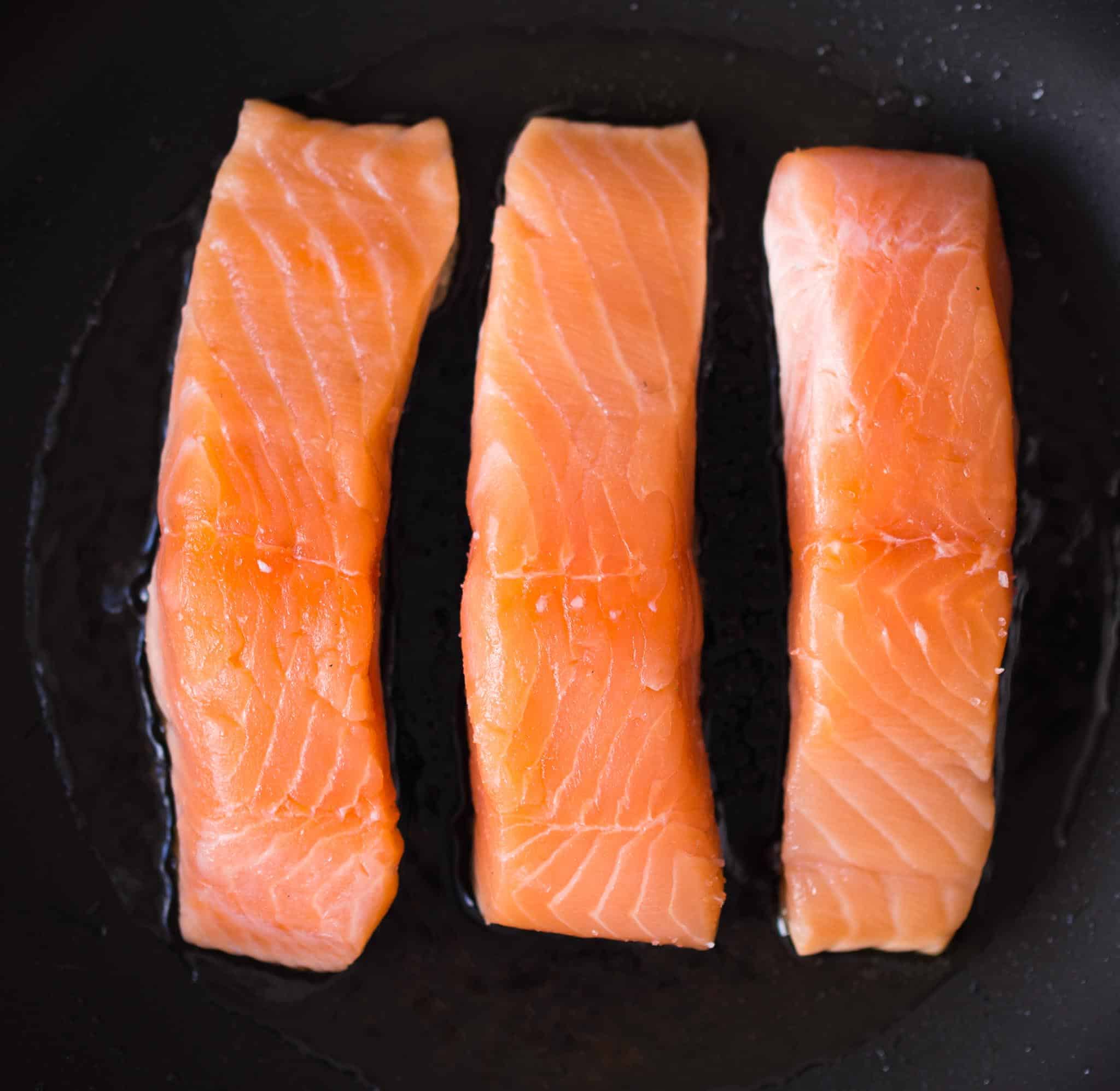 How To Cook Salmon Fillet | Perfect Crispy Skin - PantsDownApronsOn